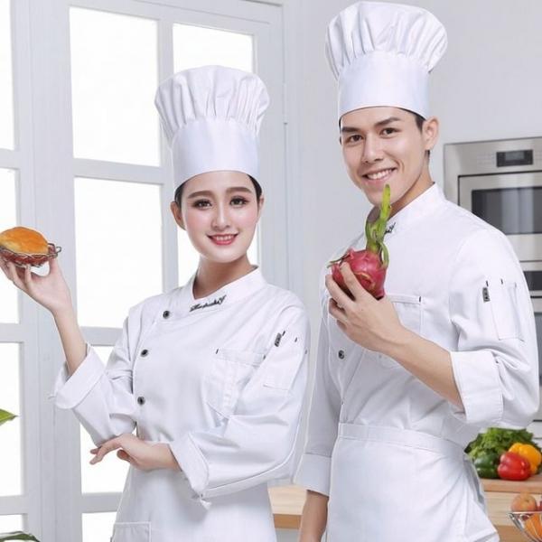식당 주방 위생모자 신축성 밴드 조리모 제과제빵 요리모자 화이트