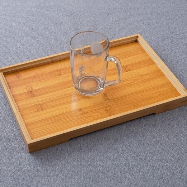 브런치 서빙 대나무 사각 쟁반 중 33x22cm