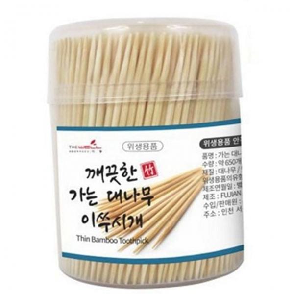 개별포장 대용량 대나무 위생용 이쑤시개 가는 업소용