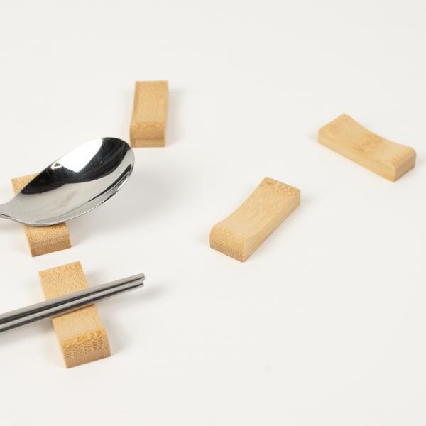 젓가락 나무 단면수저 받침 대나무 스푼 받침대