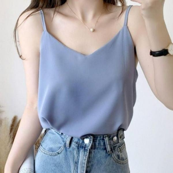 여성 여름 민소매 미니멀 엘레강스 봄신상 파티룩