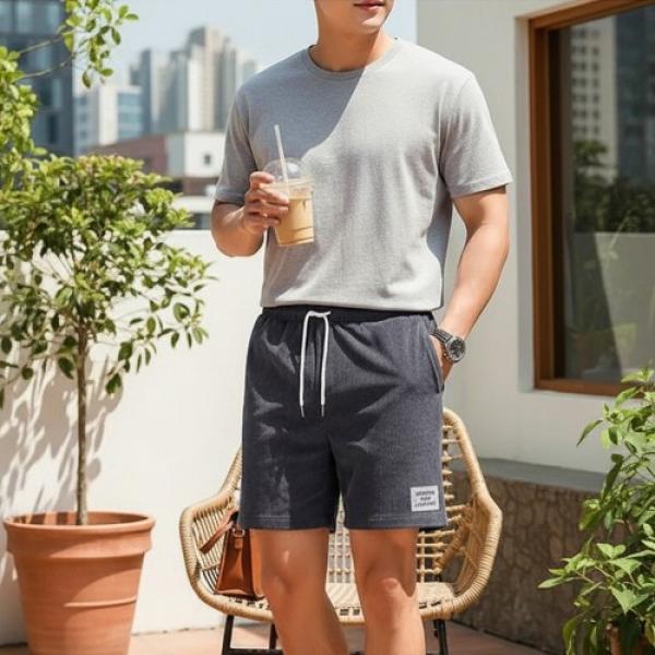 벤투칸 남자 골지 여름 밴딩 반바지 SD-262080