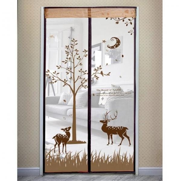 도어모기장 여름문모기장 모기장 90x210cm 브라운