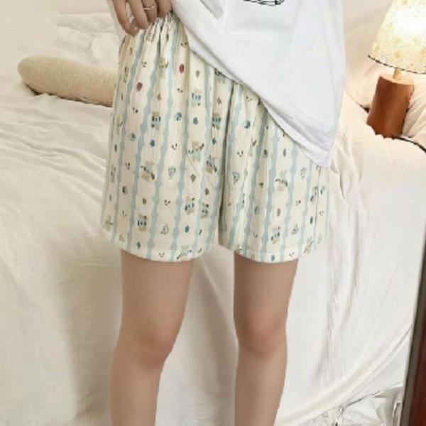 여름파자마 반바지 파자마 지지미 홈 잠옷 홈웨어 여성잠옷 4부 여성 데일리 시어서커 여자 여름