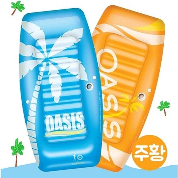 워터파크 여름 수영 매트 주황 오아시스 초대형
