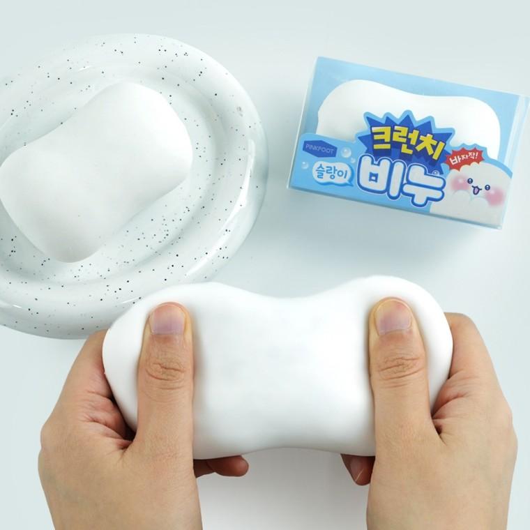 6000 핑크풋 크런치 비누 슬랑이 말랑이 촉감놀이