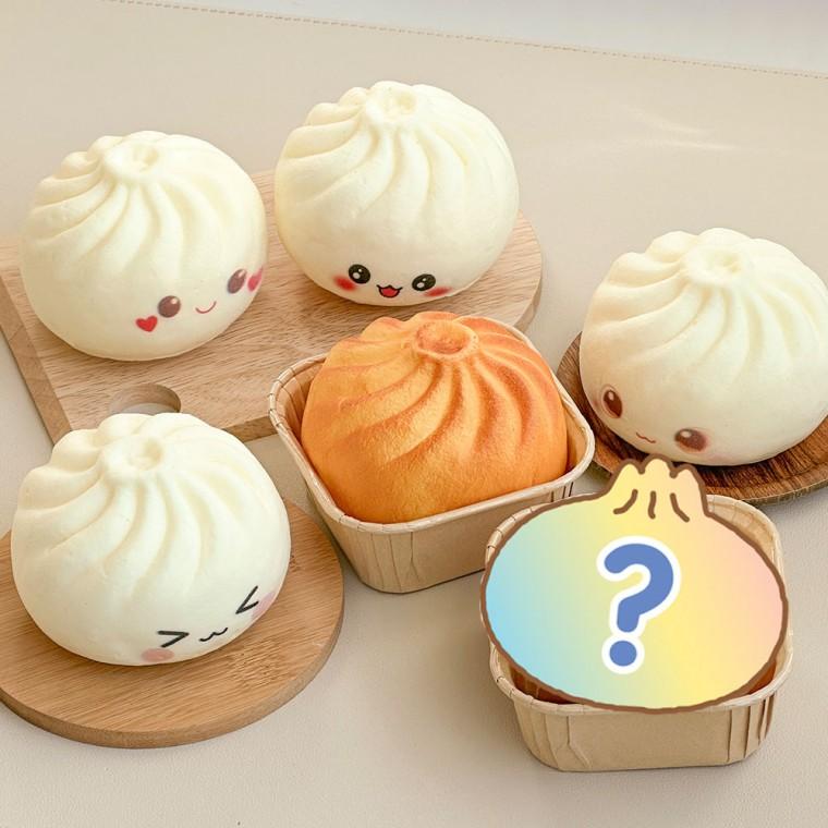 군만두를 찾아라 랜덤 스퀴시 촉감놀이 말랑이 주물럭 (6개)
