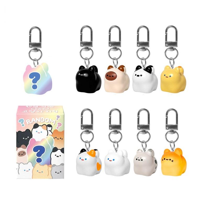 랜덤 식빵 고양이 키링 (22개)