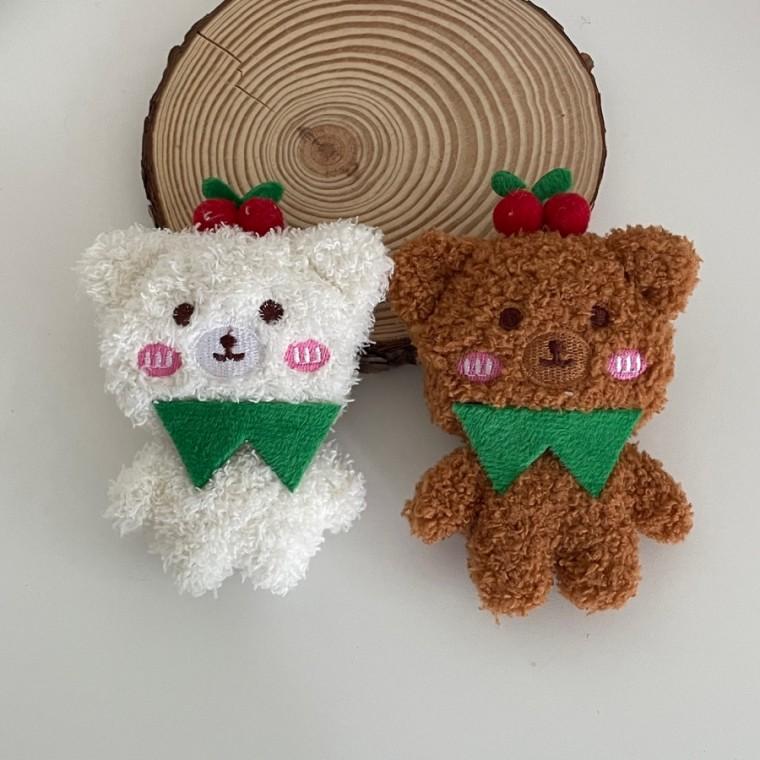 체리 곰돌이 전신 인형 귀여운 곰 테디베어 큰 빅사이즈 부드러운 뽀글이 스마트톡 핸드폰거치대
