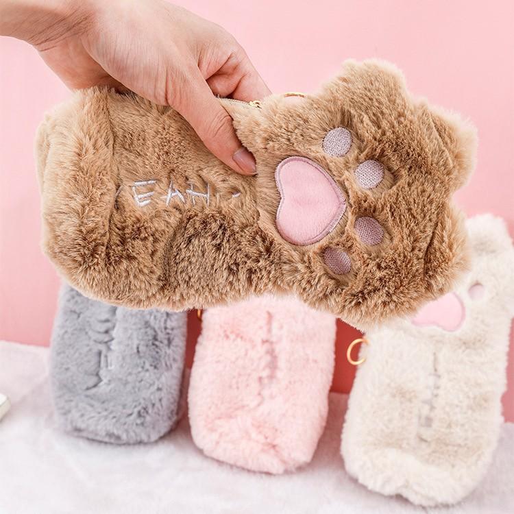 고양이 필통 신학기 소품 가방 파우치 귀여운 야옹이 뽀글이 수납 볼펜 기본 새학기 이너 데일리 선물