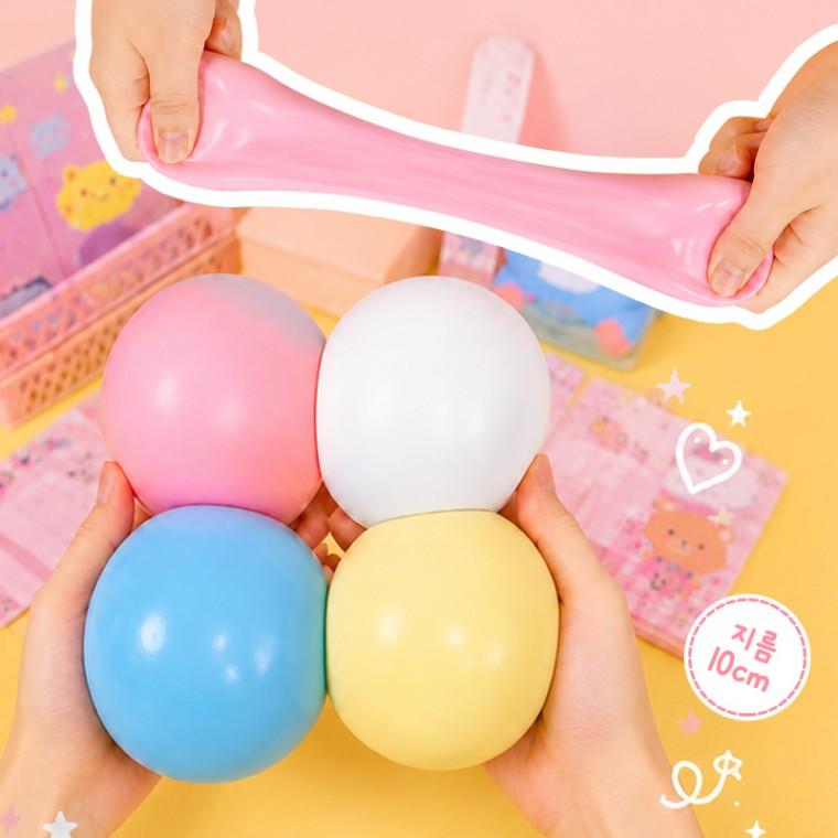 쫀득 말랑 스트레스볼 호빵 말랑이 4color / 스퀴시 슬랑이 피젯토이 촉감놀이