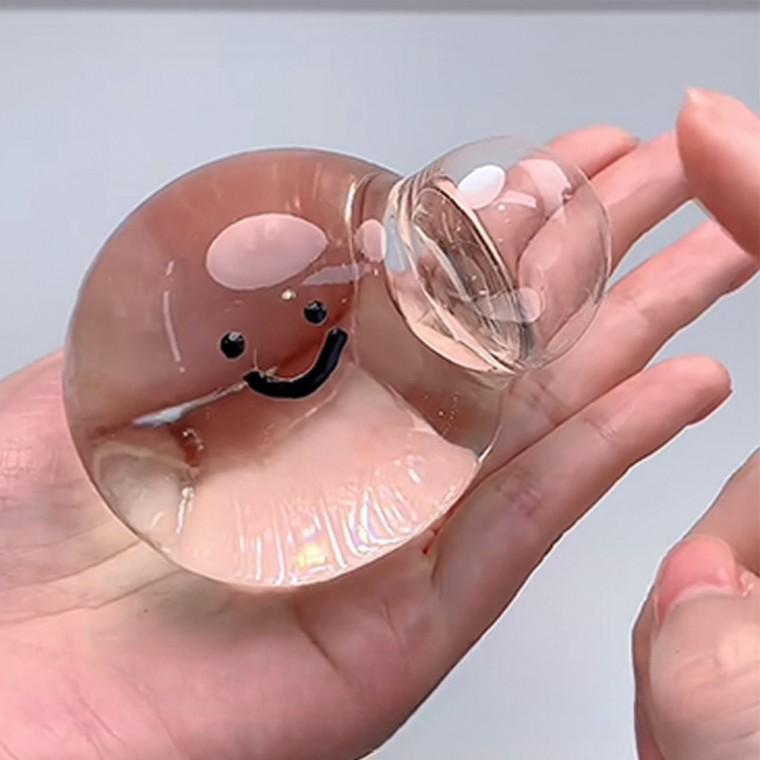 스마일 물방울 거품 버블 말랑이 슬랑이 타바 스퀴시 스트레스볼 쫀득 슬라임 액체괴물 주사기