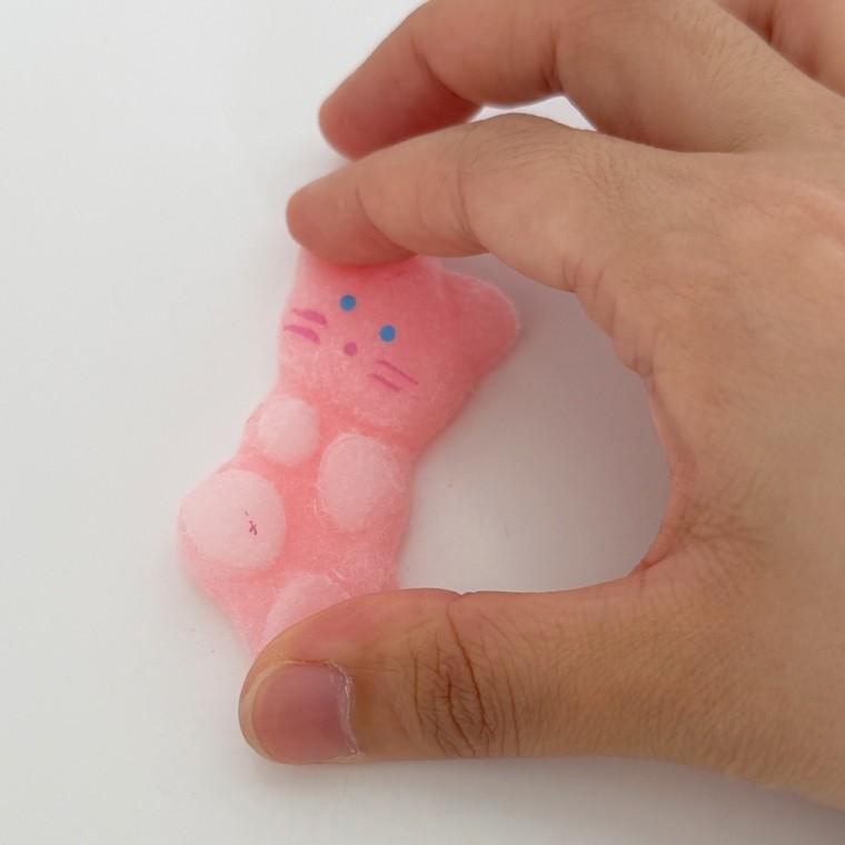 미니 고양이 말랑이 슬랑이 스퀴시 촉감놀이 랜덤 키링 [스트레스 해소 볼 귀여운 동물 캐릭터 말랑말랑]