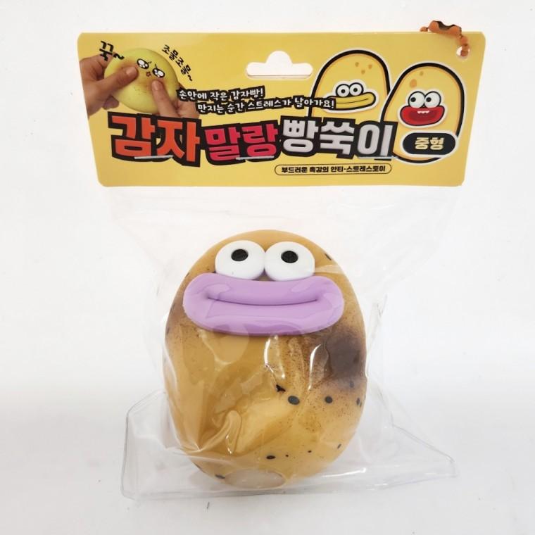 플유 감자 말랑 빵쑥이 중형 랜덤 1개 말랑이 스트레스볼 슬랑이 주물럭 빵떡 모찌 스퀴시 구름빵