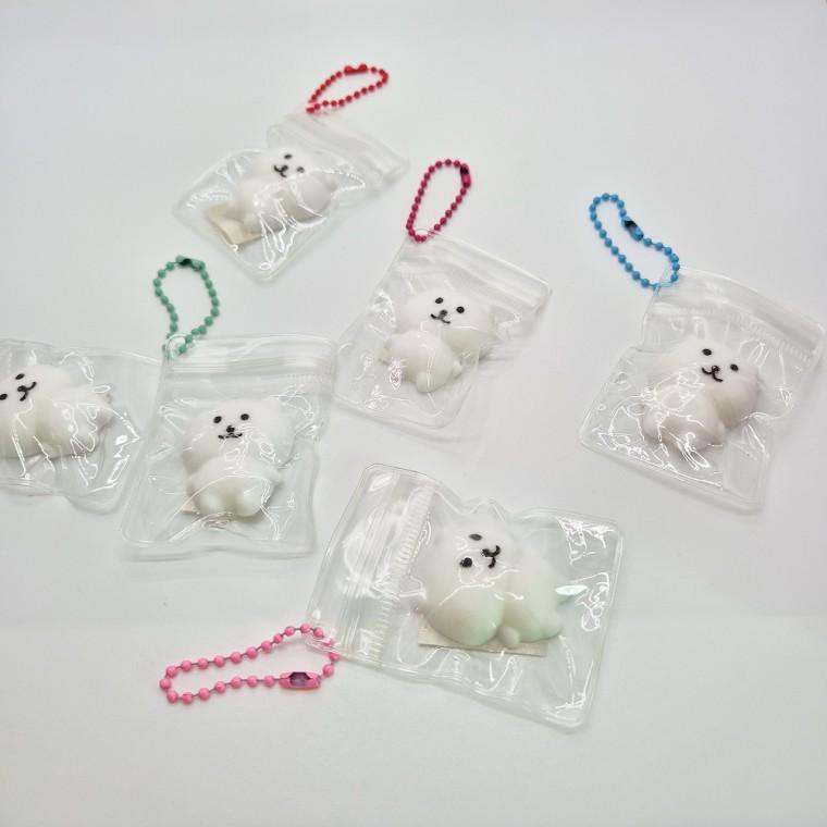 미니 곰 말랑이 키링 슬랑이 스퀴시 미니 곰 슬랑이 말랑이 장난감 피젯 스트레스볼