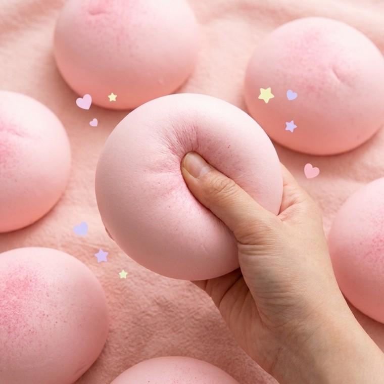 호빵 말랑이 키링 슬랑이 스퀴시 호빵 슬랑이 말랑이 장난감 피젯 스트레스볼