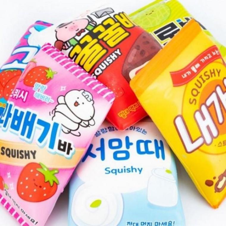 패러디 아이스크림 스퀴시 6개 세트 장난감 말랑이 주물럭 웃긴선물