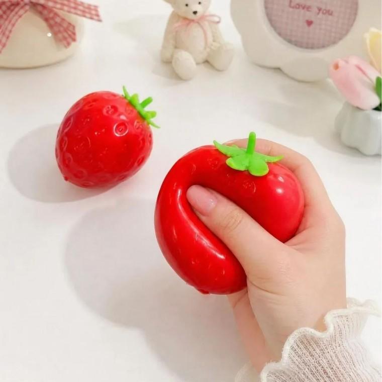 딸기 말랑이 대왕 스트로베리 모찌 스퀴시 스트레스볼 레드 꿀딸기 주물럭 촉감놀이 볼