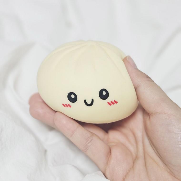 스마일 만두 말랑이 귀여운 표정 주물럭 모찌 스퀴시 촉감 스트레스볼