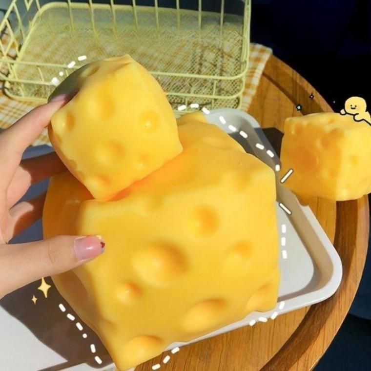 대왕 치즈 말랑이 점보 말랑이 타바 스퀴시 마시멜로우 슬라임 스트레스볼