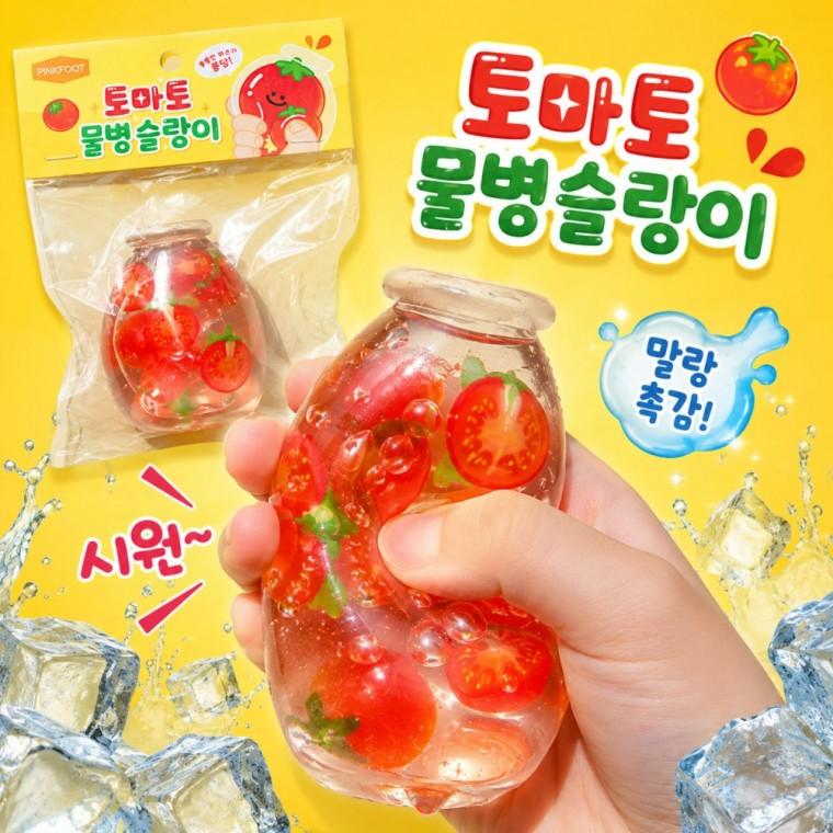 플유 토마토 물병 슬랑이 낱개 1개 말랑이 스트레스볼 스퀴시 ASMR 촉감놀이 주물럭 모찌 찐득이