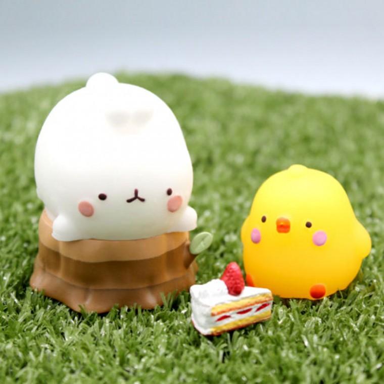 몰랑이 피우피우 모찌 쫀득 말랑이 스퀴시 (4개)