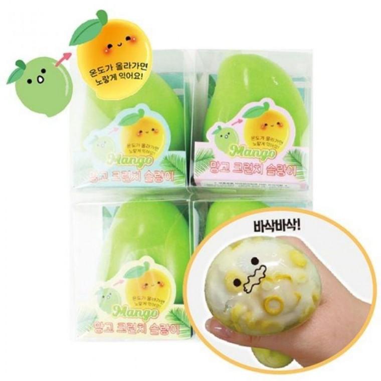 색이 변하는 망고 크런치 슬랑이 말랑이 놀이완구 (1개)