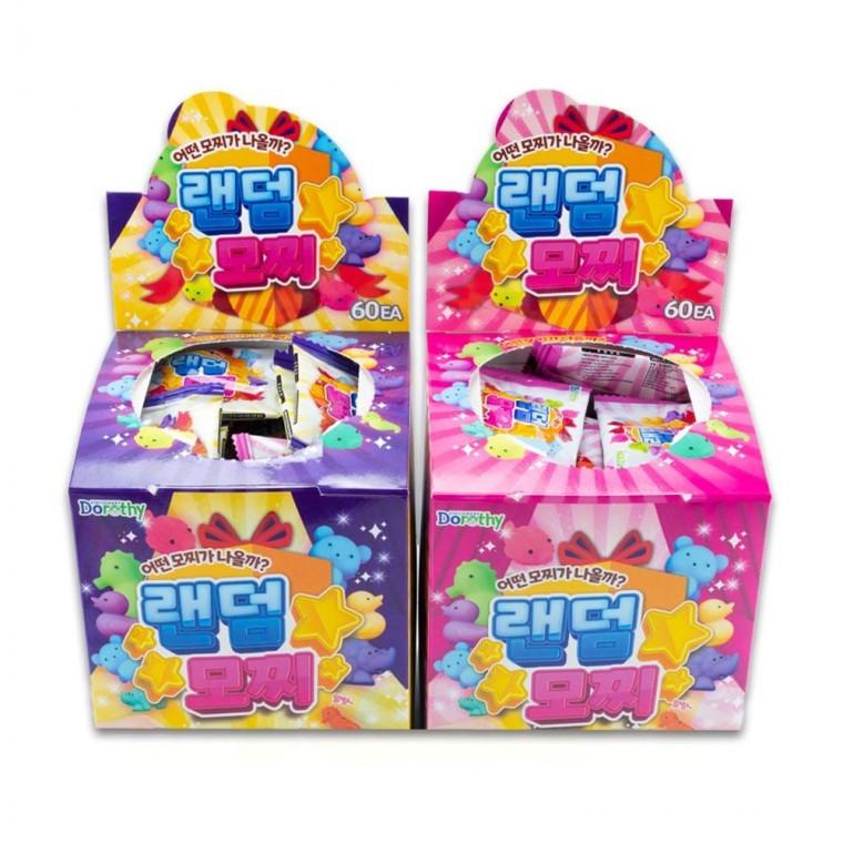 랜덤 모찌 뽑기 X60개 말랑이 몰랑이 답례품 단체 선물 피젯 토이 장난감 스퀴시