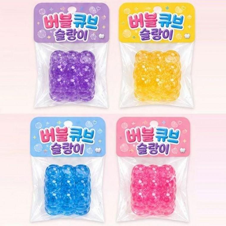 키즈 어린이 말랑이 장난감 스퀴시 버블 큐브 슬랑이