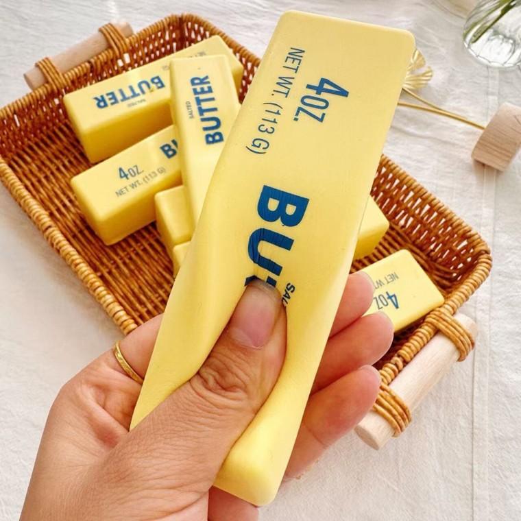 버터 스퀴시 말랑이 슬랑이 버터바 스트레스해소 어른 손 추억의 장난감 빵 버터스틱 피젯토이