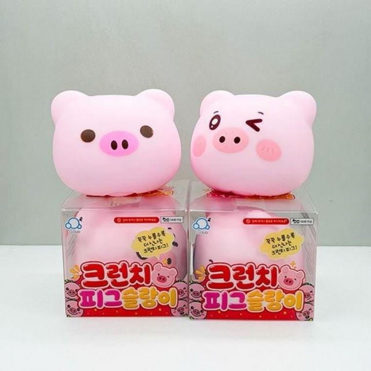크런치 피그 돼지 슬랑이 말랑이 스퀴시 낱개 1개 피젯토이 스트레스 해소 장난감