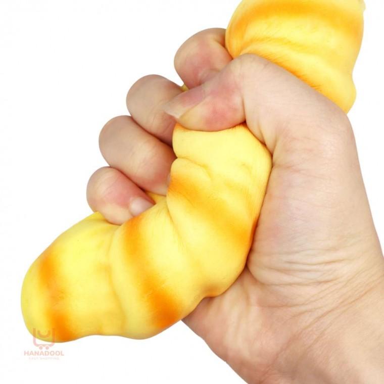크루아상 말랑이 스퀴시 장난감 슬랑이장난감 리얼푸드스퀴시 모양스퀴시