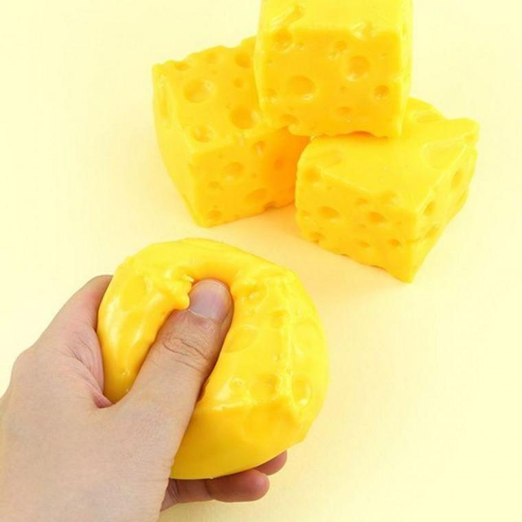 핑크풋 취미활동 치즈 크런치 슬랑이 말랑이 피젯토이 (낱개 1개)