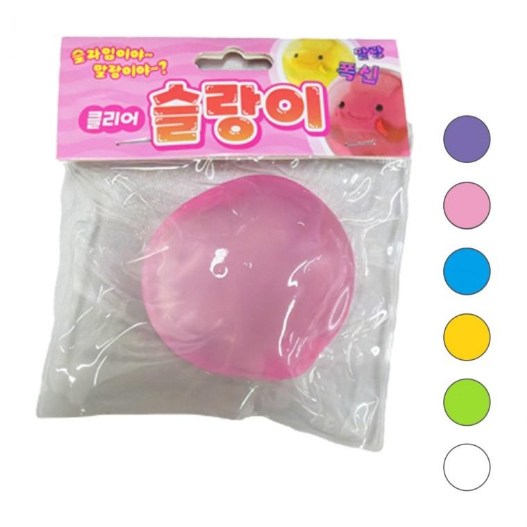 클리어 슬랑이 슬라임 스퀴시 말랑이 색상랜덤