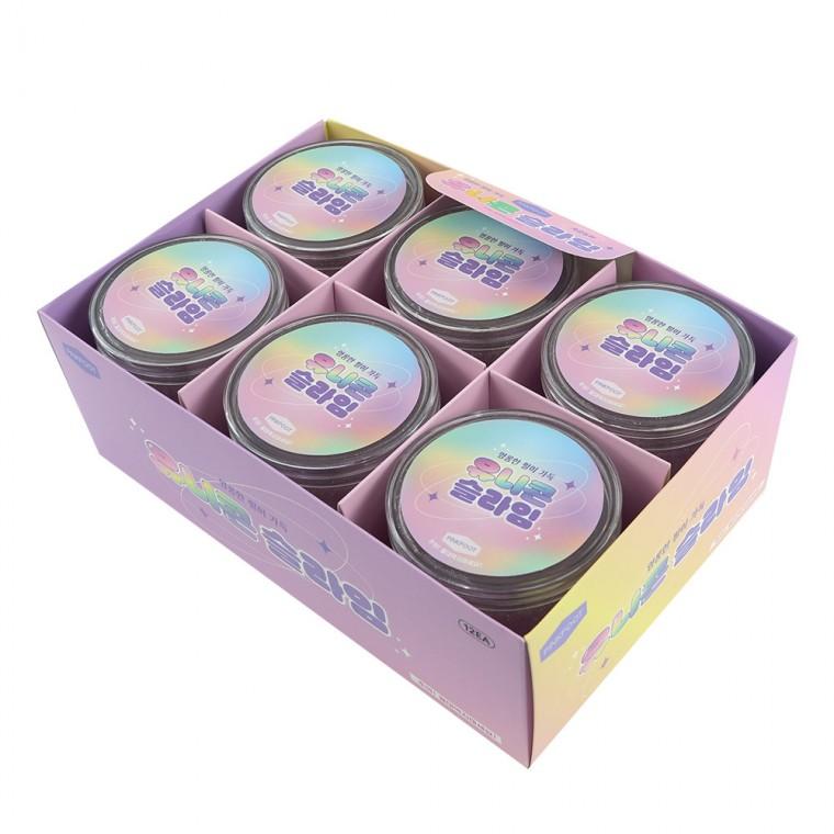 플유 유니콘 슬라임 1박스 12개입 펄 슬랑이 액괴 스트레스해소 모찌 말랑이 주물럭