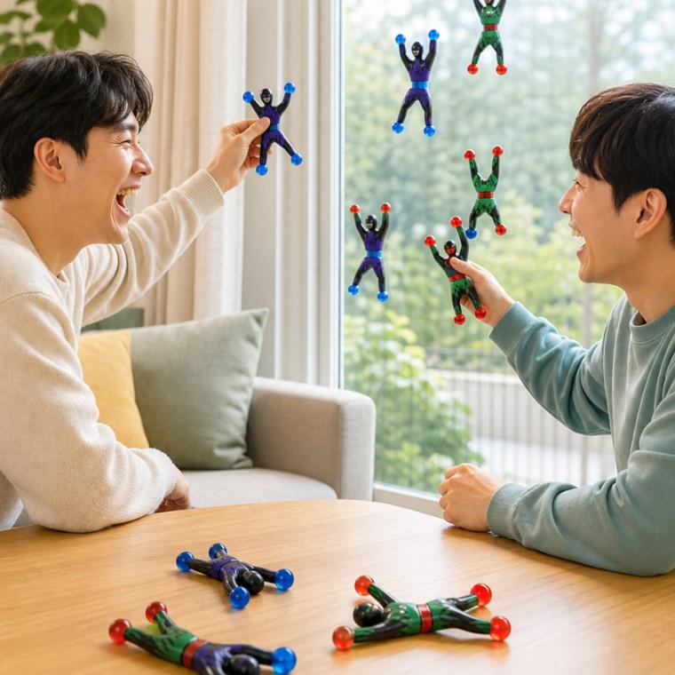 술 게임 슈퍼 닌자 찐득이 말랑이 인스타 런닝맨 스파이더맨 놀이 끈끈이 벽 경주 던지기