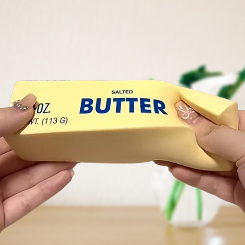 버터 스퀴시 말랑이 버터바 스트레스볼 슬로우라이징 촉감놀이 쫀득