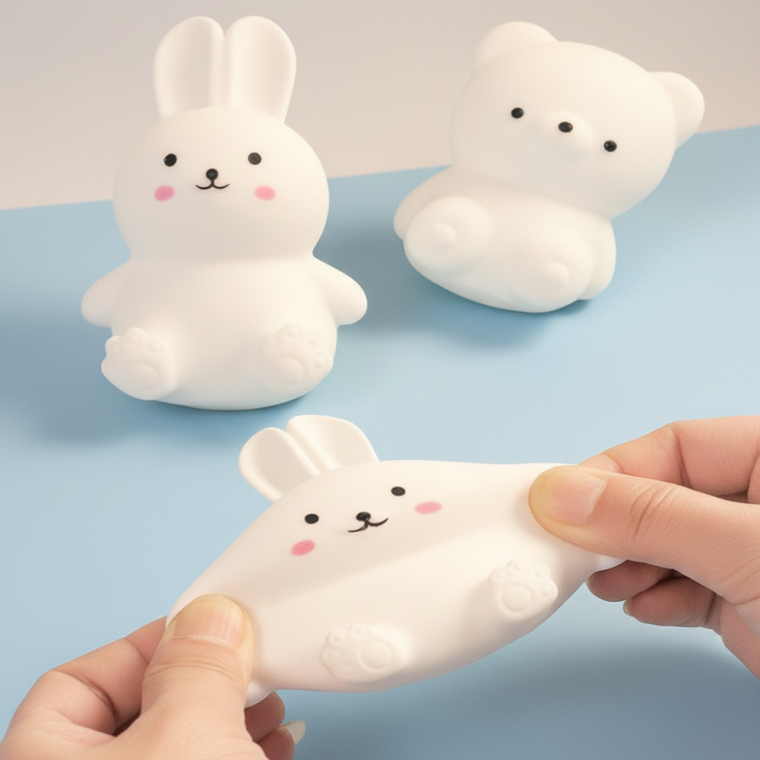말랑이 모찌 8세 시리즈 곰돌이 토끼 캐릭터 촉감놀이 완구