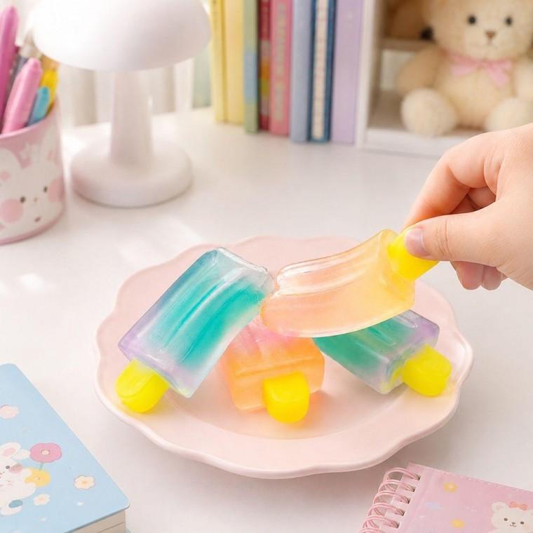 디저트 아이스크림 말랑이 스퀴시 스트레스볼 주물럭 촉감놀이 완구 학원 선물