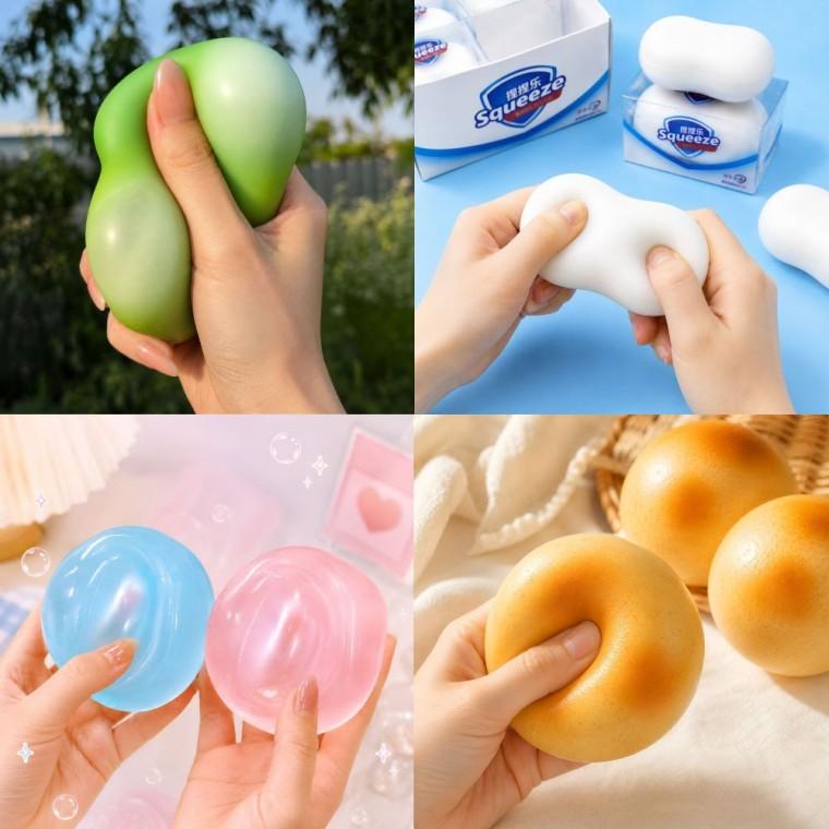말랑이 모음전 스퀴시 스트레스해소 토이 장난감 피젯토이 촉감 쫀득 귀여운 직장인