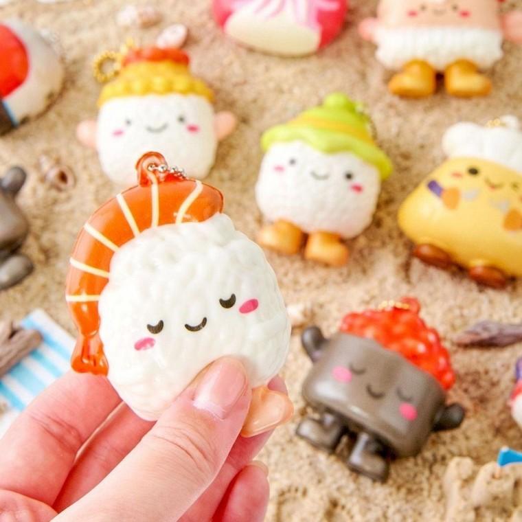 싱싱 초밥 스퀴시 24개 세트 귀여운 말랑이 장난감 피젯토이 촉감 놀이 완구 백꾸
