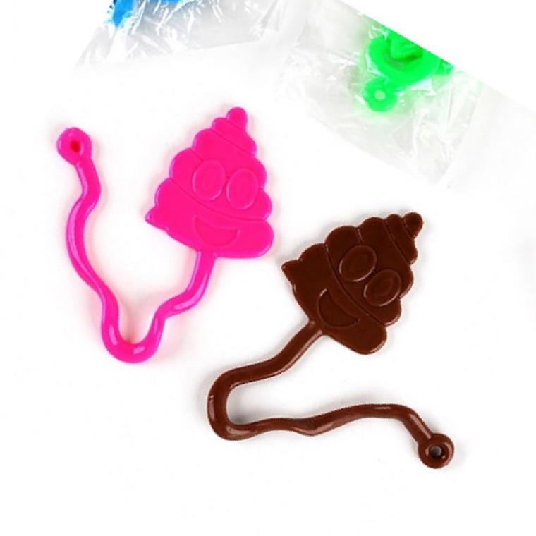 불투명 칼라 똥 찐득이 말랑이 고리 늘어나는 (24개세트)