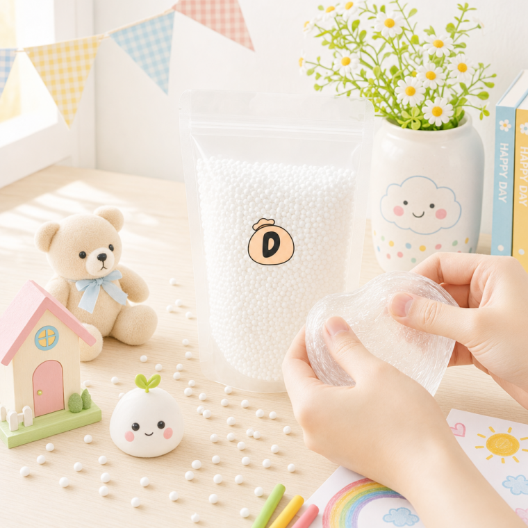 물에 녹는 플라스틱 수제 말랑이 촉감 DIY 투명점토 투명클레이