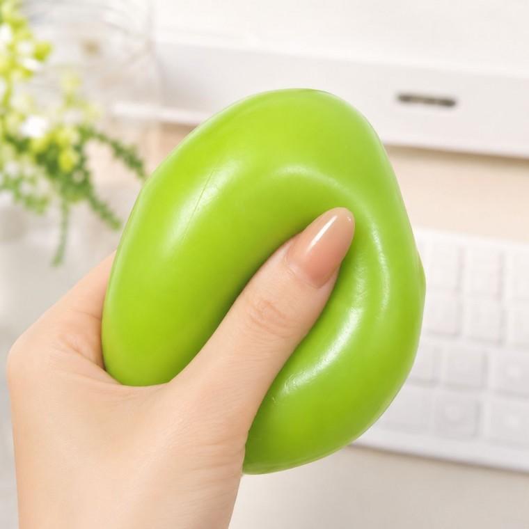 크런치 망고말랑이 스퀴즈 만지작 데스크테리어 소품 어른이 쫀득한 인형 재미있는