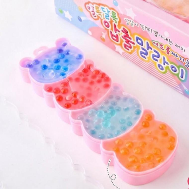곰돌이 압출 말랑이 12개 세트 포도볼 스퀴시 스트레스볼 주물럭 학원 단체 선물