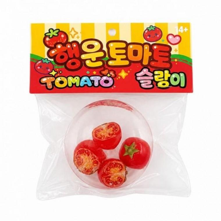 행운 토마토 슬라임 촉감놀이 말랑이 스트레스완화 장난감