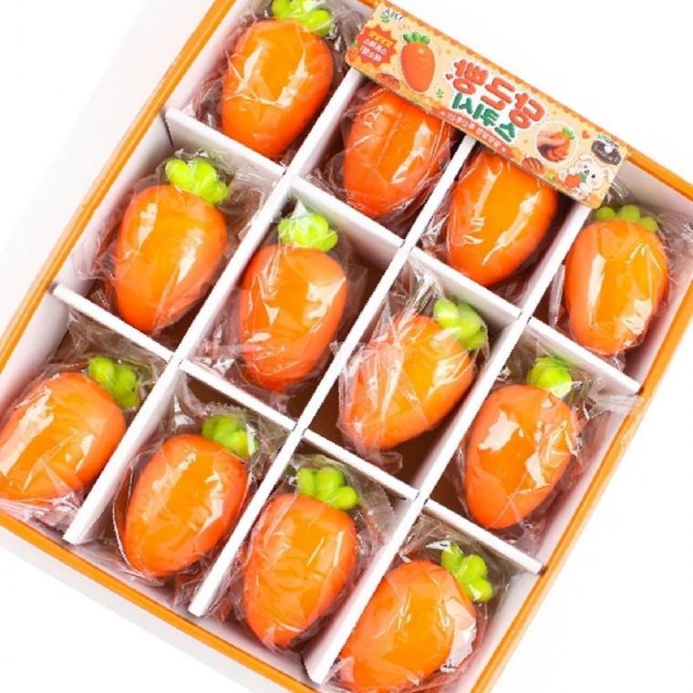 스퀴시 당근빵 말랑이 당근모양 촉감놀이 (12개세트)
