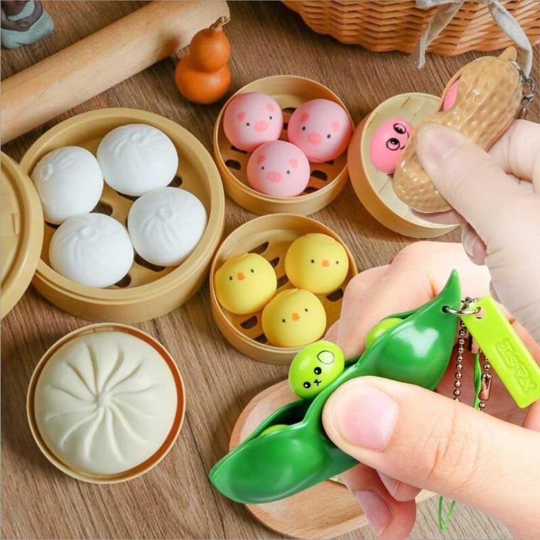 완두콩 땅콩 병아리 돼지 만두 말랑이