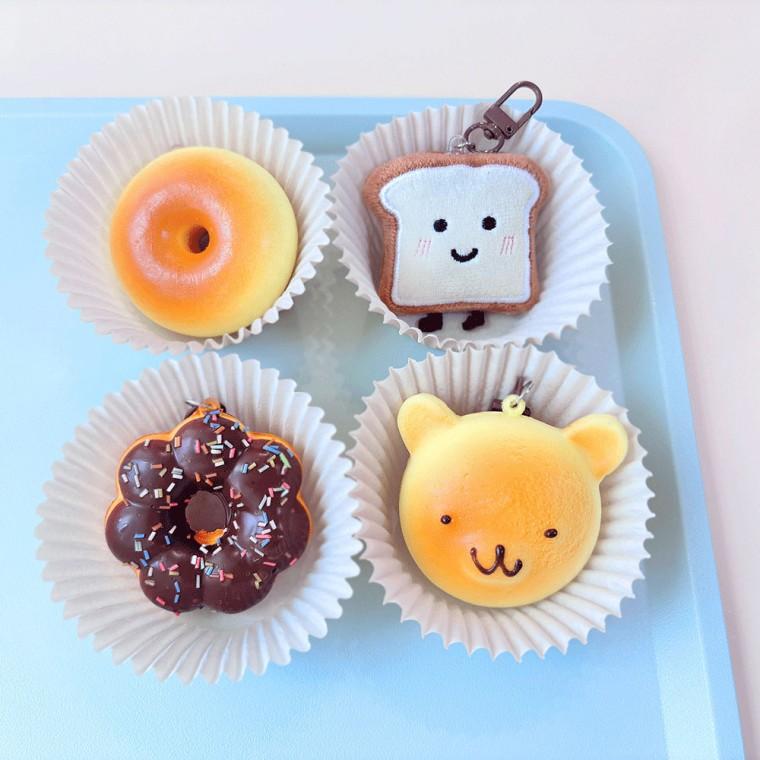 빵키링 식빵 음식 인형 에어팟 우정 커플 백참 귀여운 말랑이 키홀더 선물