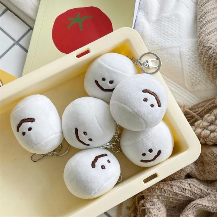 스퀴시 솜사탕 몽글몽글 스마일 미니어쳐 스트레스 해소 키링 말랑이